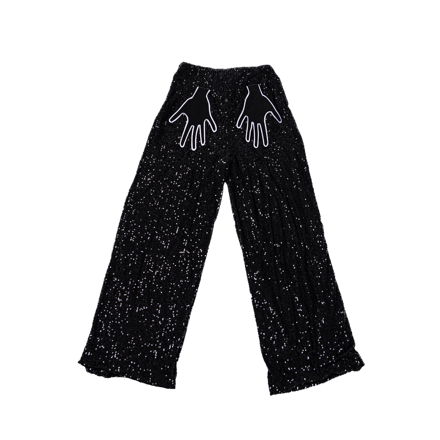 Hands Sequin Pants