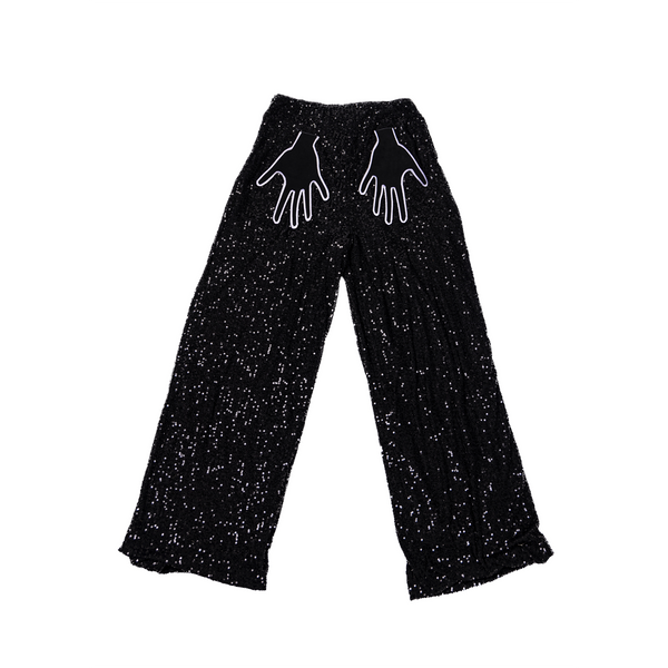 Hands Sequin Pants